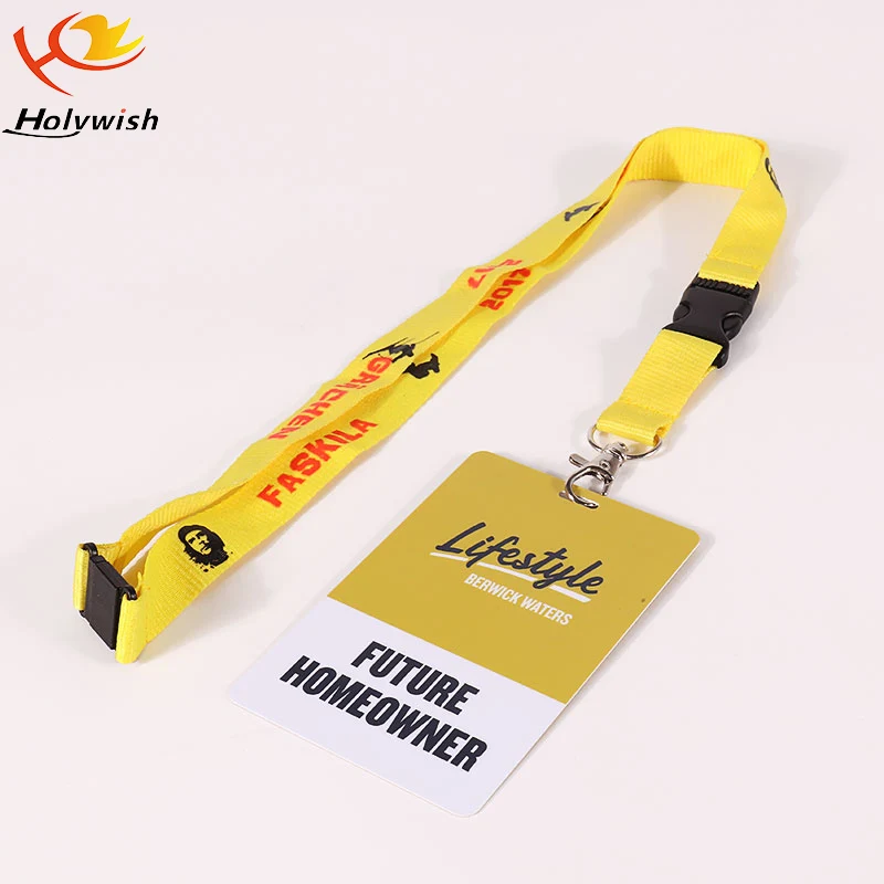 Factory Printing Lanyard With Safety Buckle For Id Card Holder - Buy ...