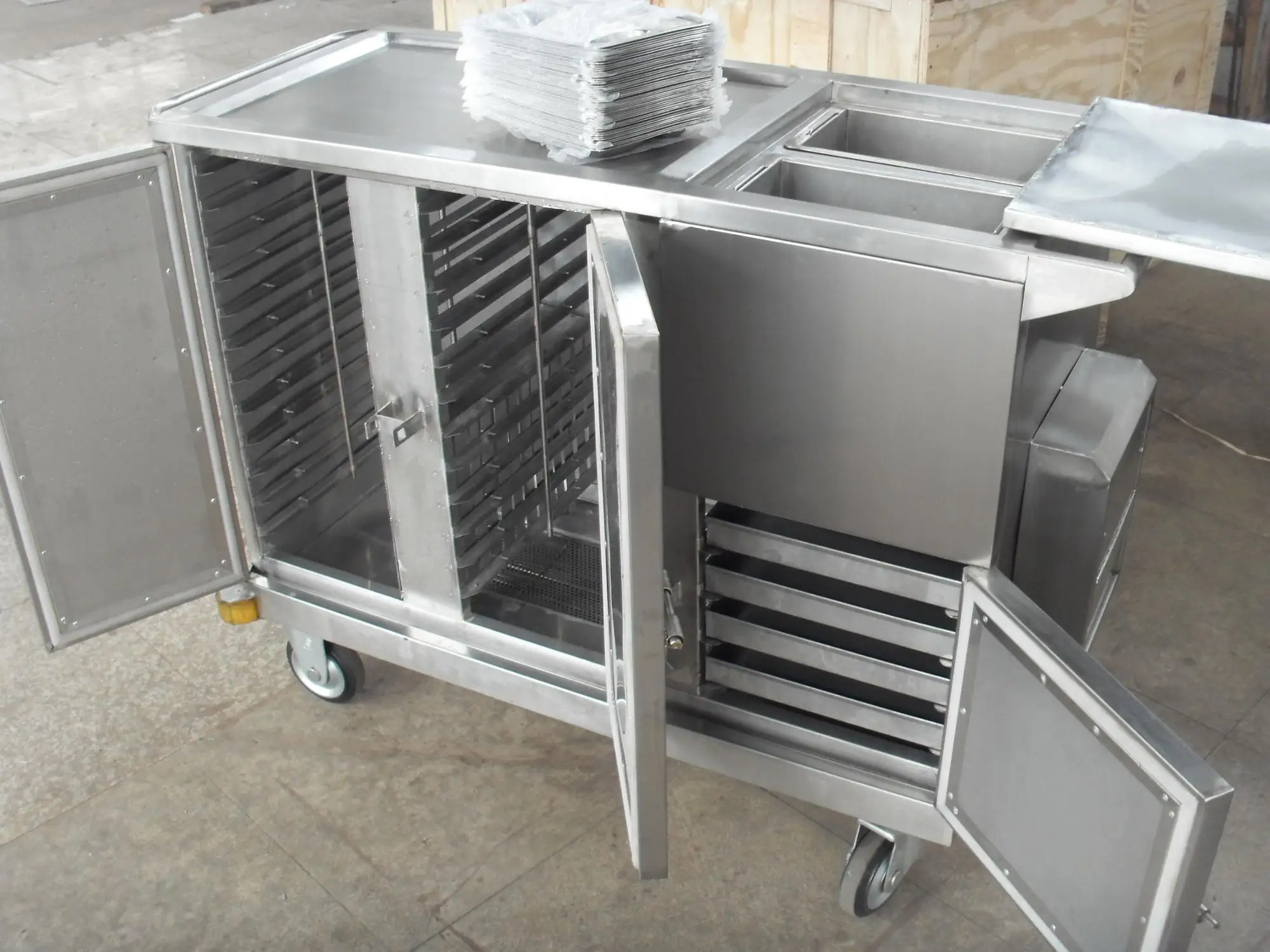 Movable Stainless Steel Electric Heated Type Insulated Food Warmer