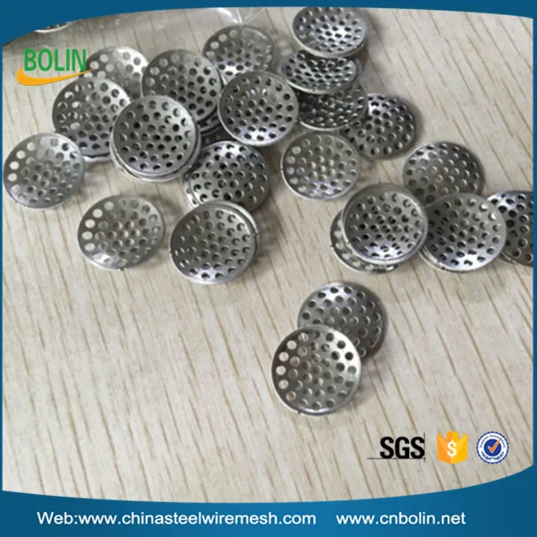 Stainless Steel Concave Screen / Round Titanium Smoking Pipe Filters