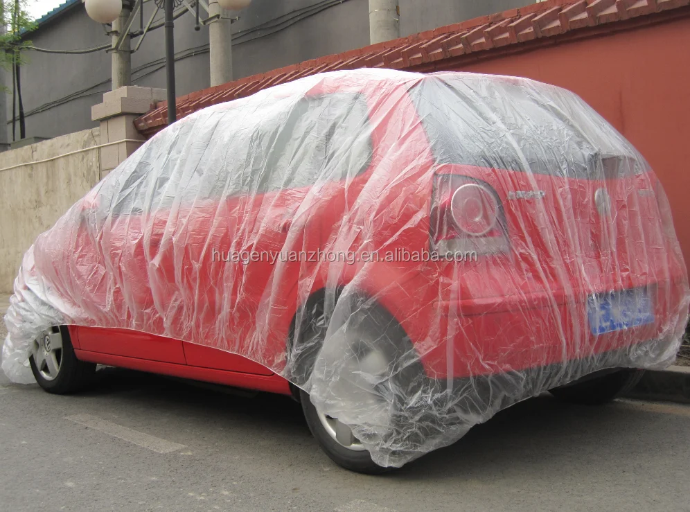 plastic car cover-b