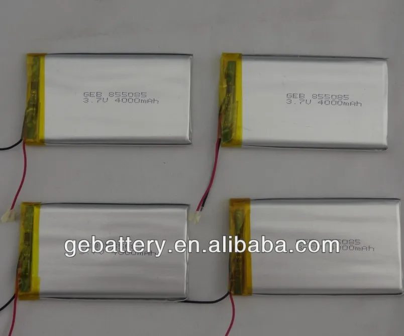 Lithium Polymer Battery 855085 Lipo 3.7v 4000mah Battery For Tablet Pc