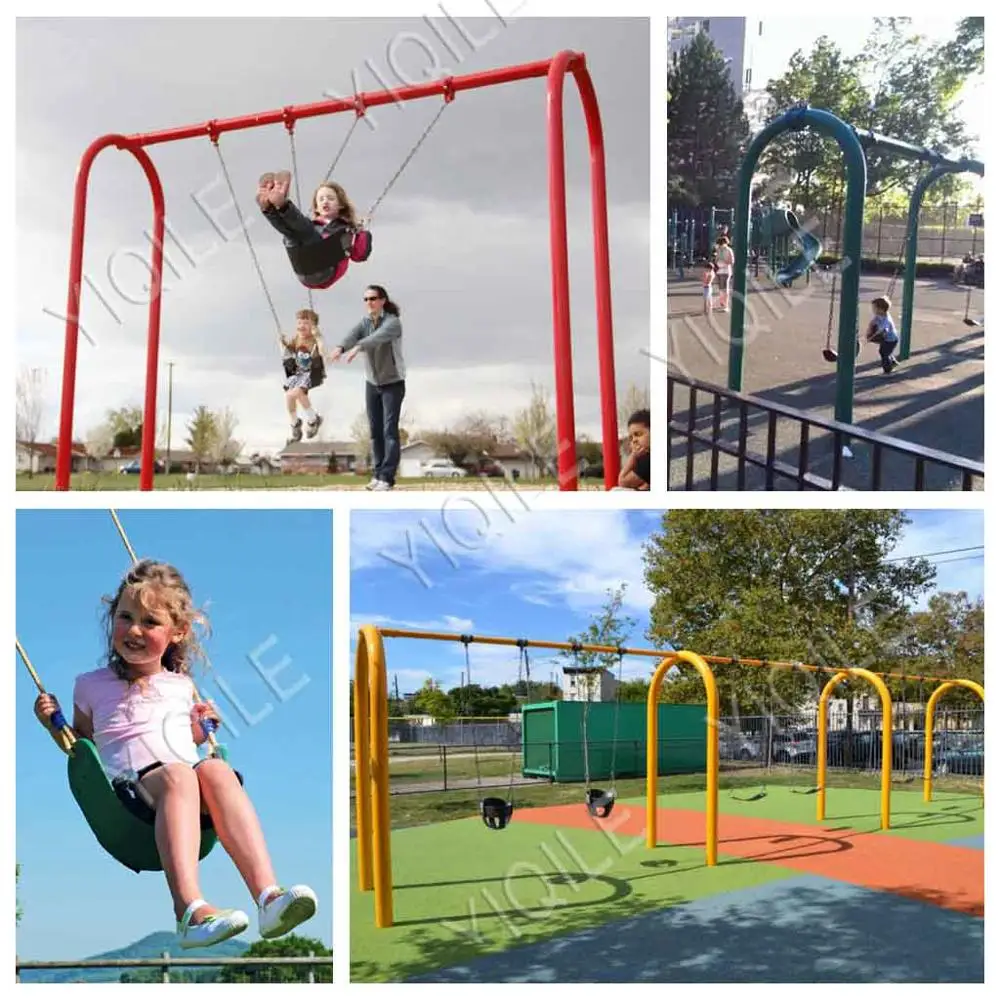 Best Selling Metal Swing Sets Algam Outdoor Baby Swing Portable