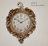 2016 Classic antique wall clock plant element home decorative wall clock