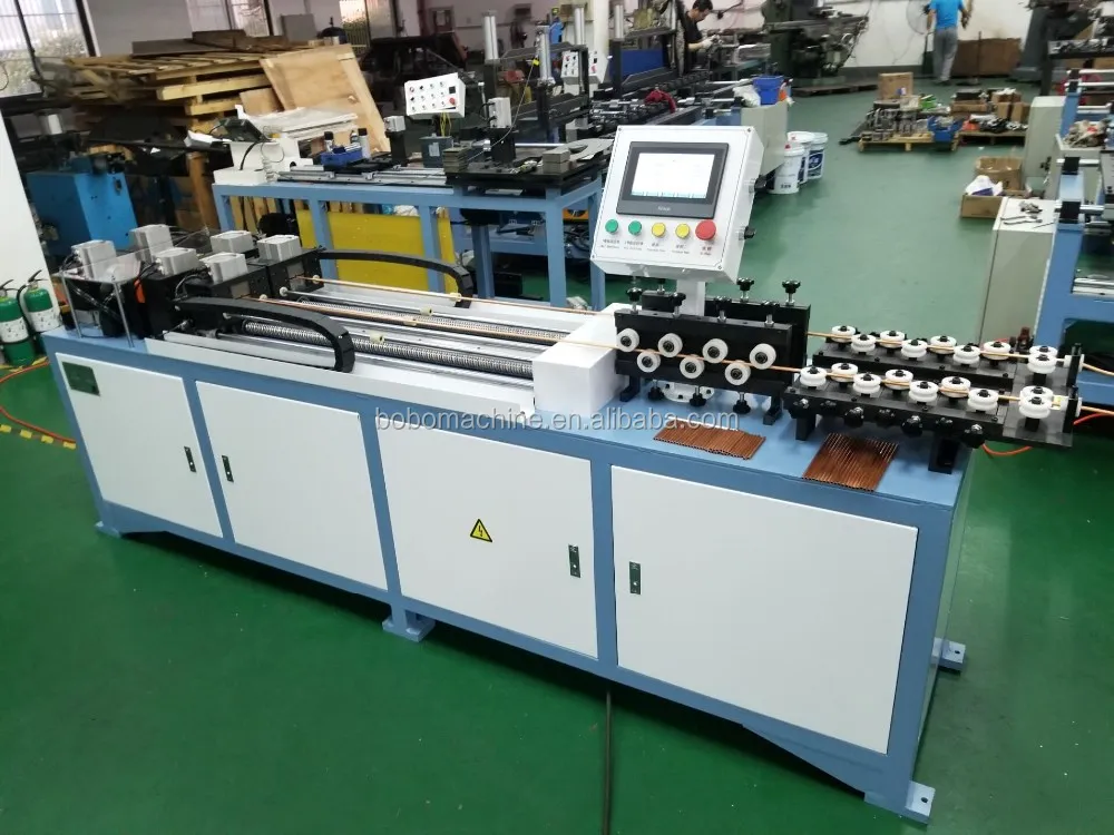 Automatic Copper Aluminum Tube Straightening and Chip-less Cutting detail photo BOBO Machine automatic copper aluminum tube straightening and chip-less cutting shown in a detail photo for this news article