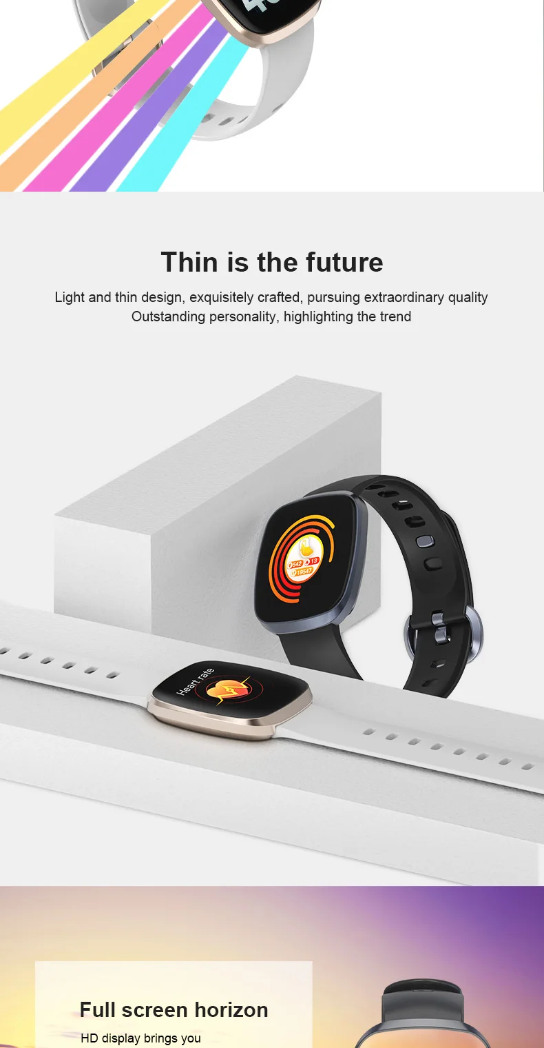GT103 Waterproof IP67 digital smart watch with 1.3'' touch display