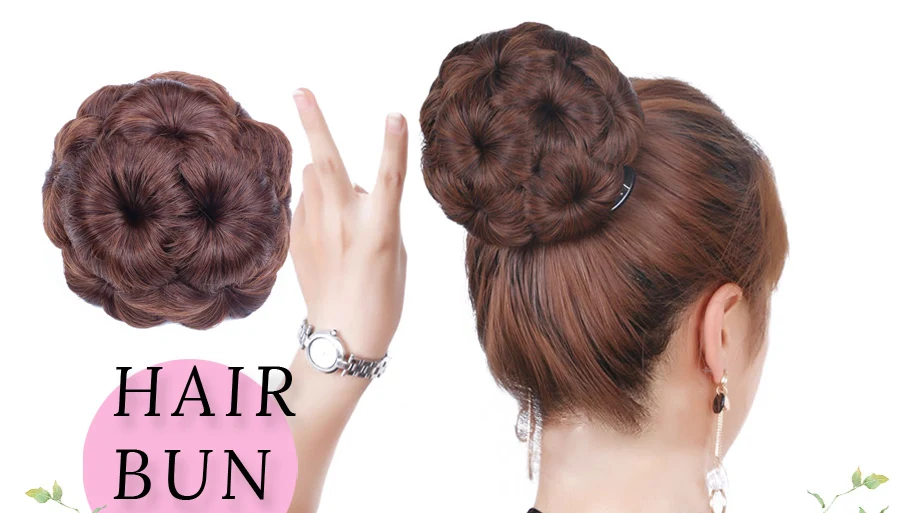 Alileader Wholesale Price Hair Bun Accessories 17 Colors Synthetic