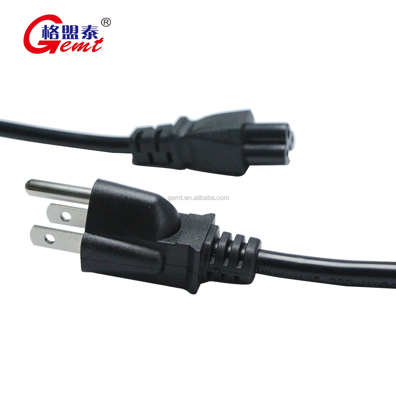 Usa American Standard 3 Pin Plug With Round Cable And Pc Power