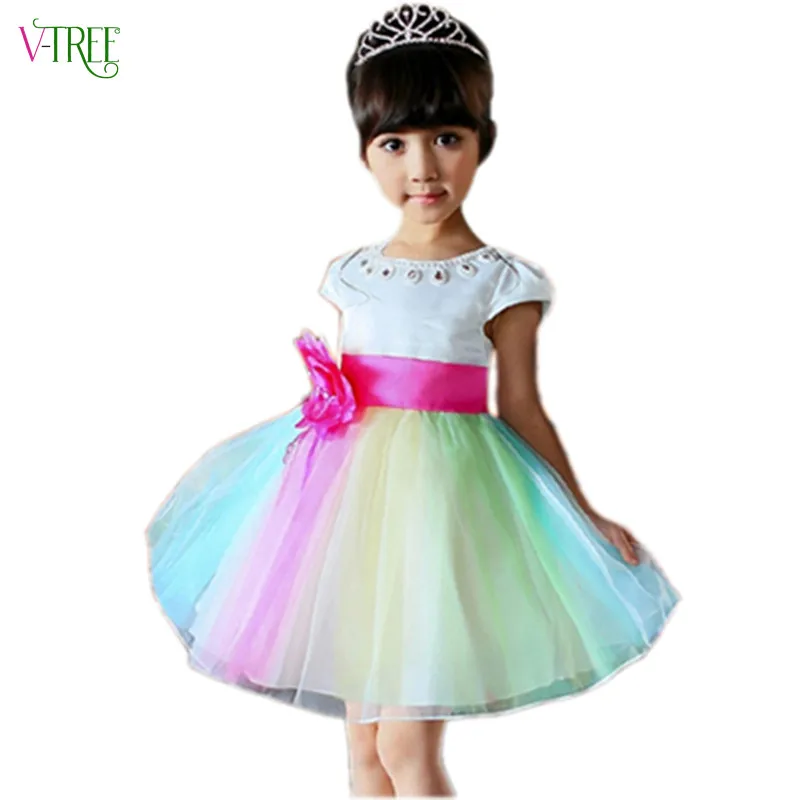 Summer girls princess font b dress b font party wedding formal font b dress b font