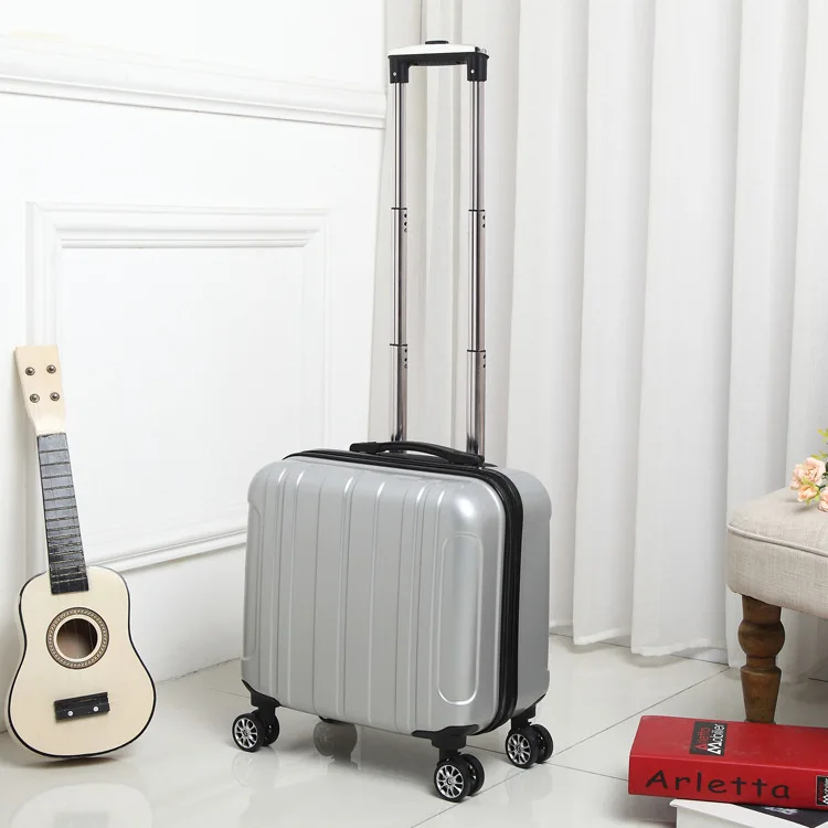 Big Promotion 16 Inch 4 Wheels Cabin Luggage Small Carry Trolley