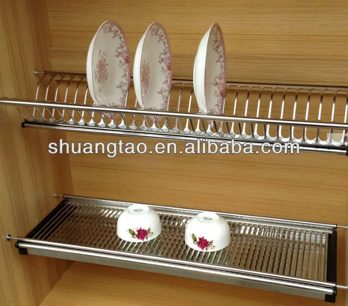 Wall-mounted Stainless Steel Kitchen Dish Drying Rack