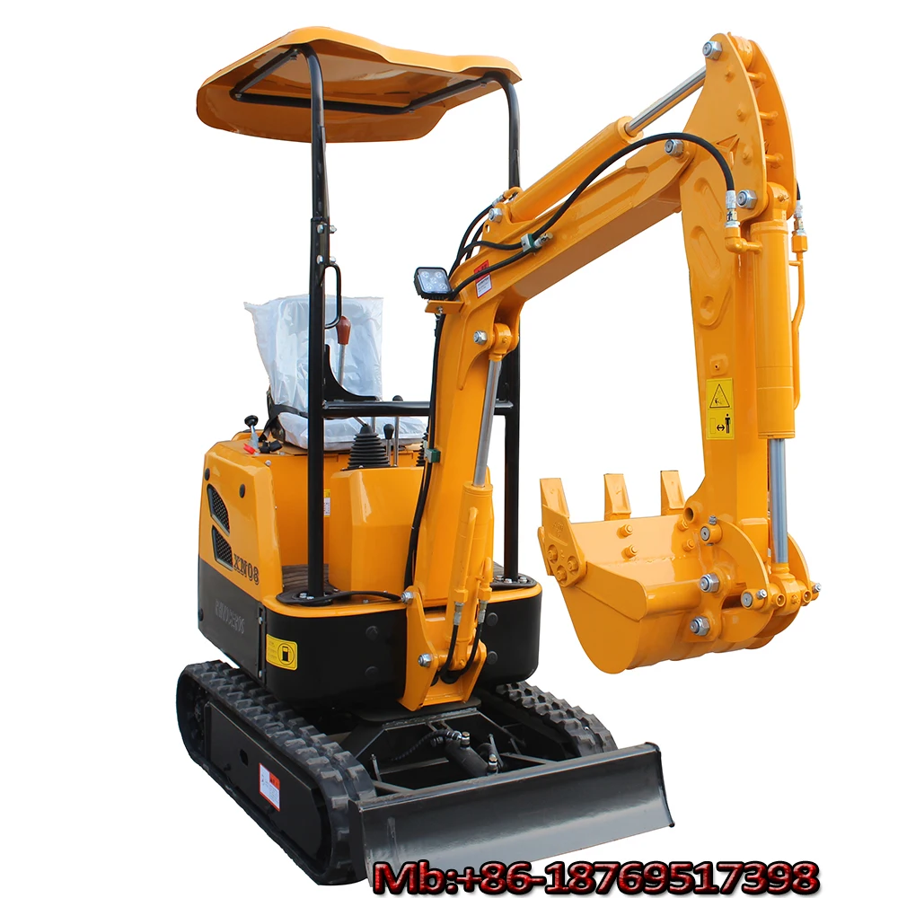 Mini Excavator 800kg Xiniu Crawler Excavator Xn08 Wheel Drive Excavator