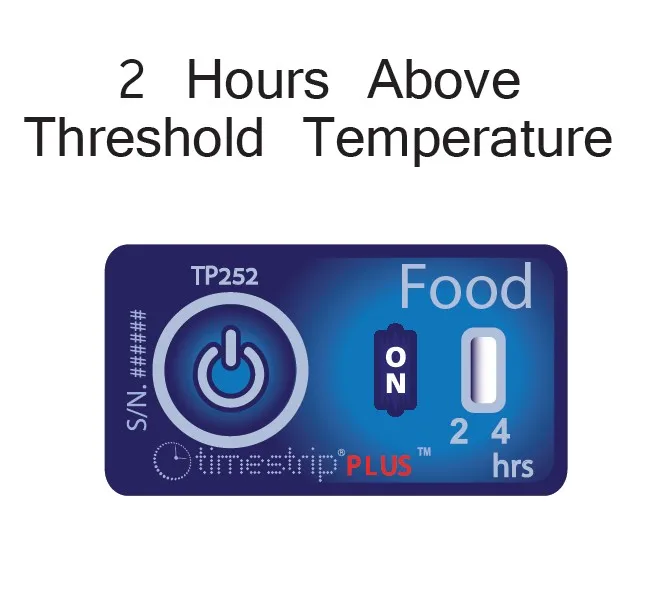 Timestrip 5 Degree Food Temp Temperature Indicator For Fresh Fish,Food