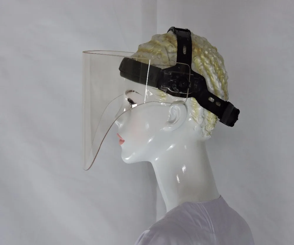 side of full face X ray protective mask