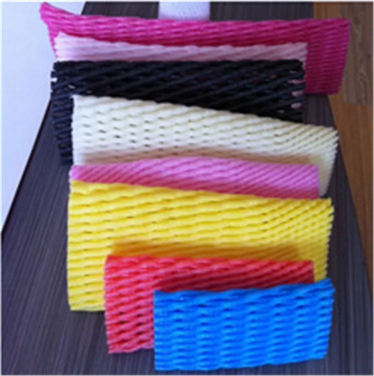 Factory Customize Expanding Plastic Foam Packaging Fruit Net Sleeve