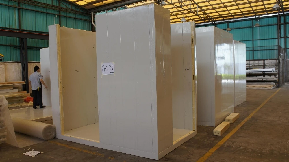 物流仓库的蔬菜冷藏室