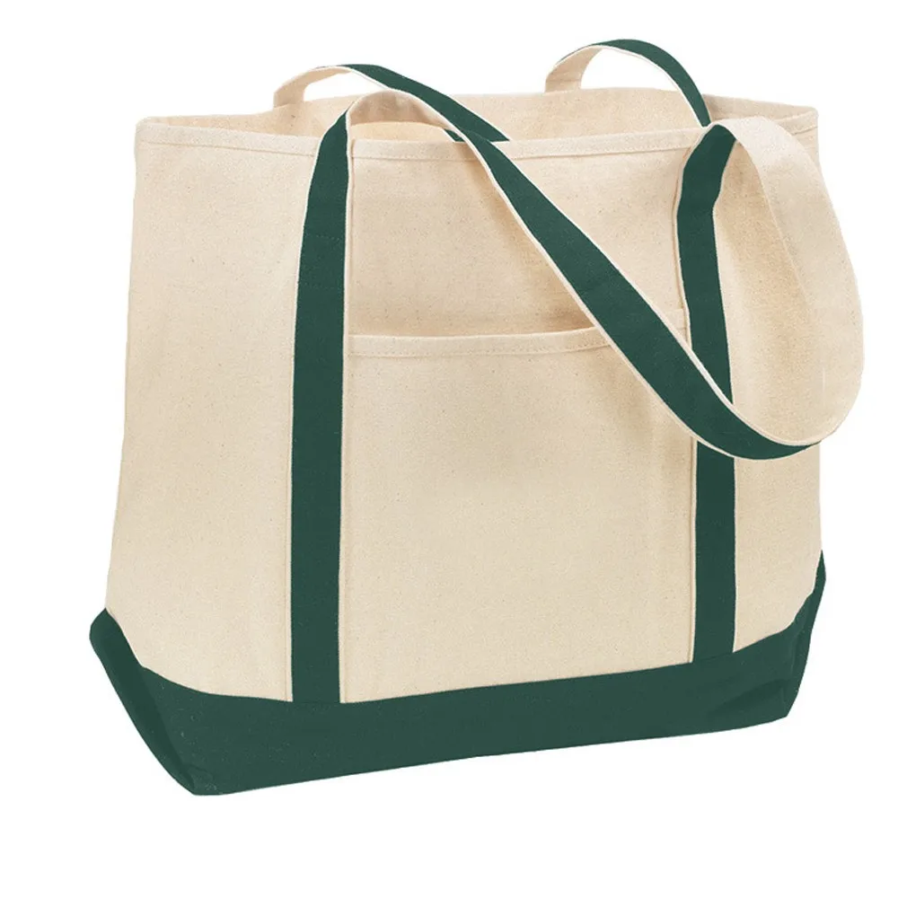 Heavy Duty Canvas Tote Bags Custom Logo Printed Canvas Tote Bag With 