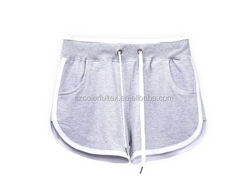 Custom logo blank plain gym women short sports running shorts