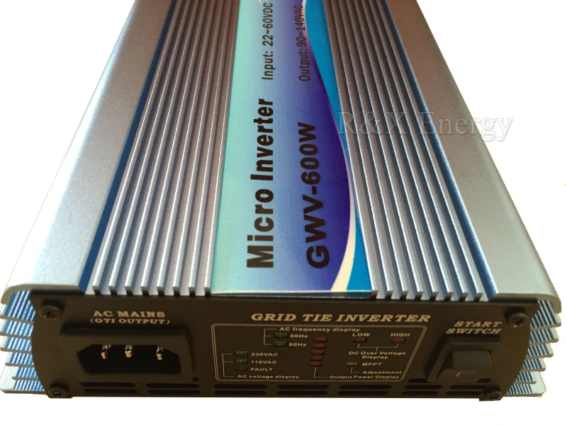600w On Grid Tie Inverter 1132vdc Or 2260vdc Input,90140vac Or 170v
