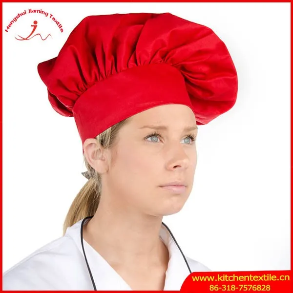 FREE SHIPPING USA ONLY CHEF HAT RED CLOTH ONE SIZE FIT ALL 