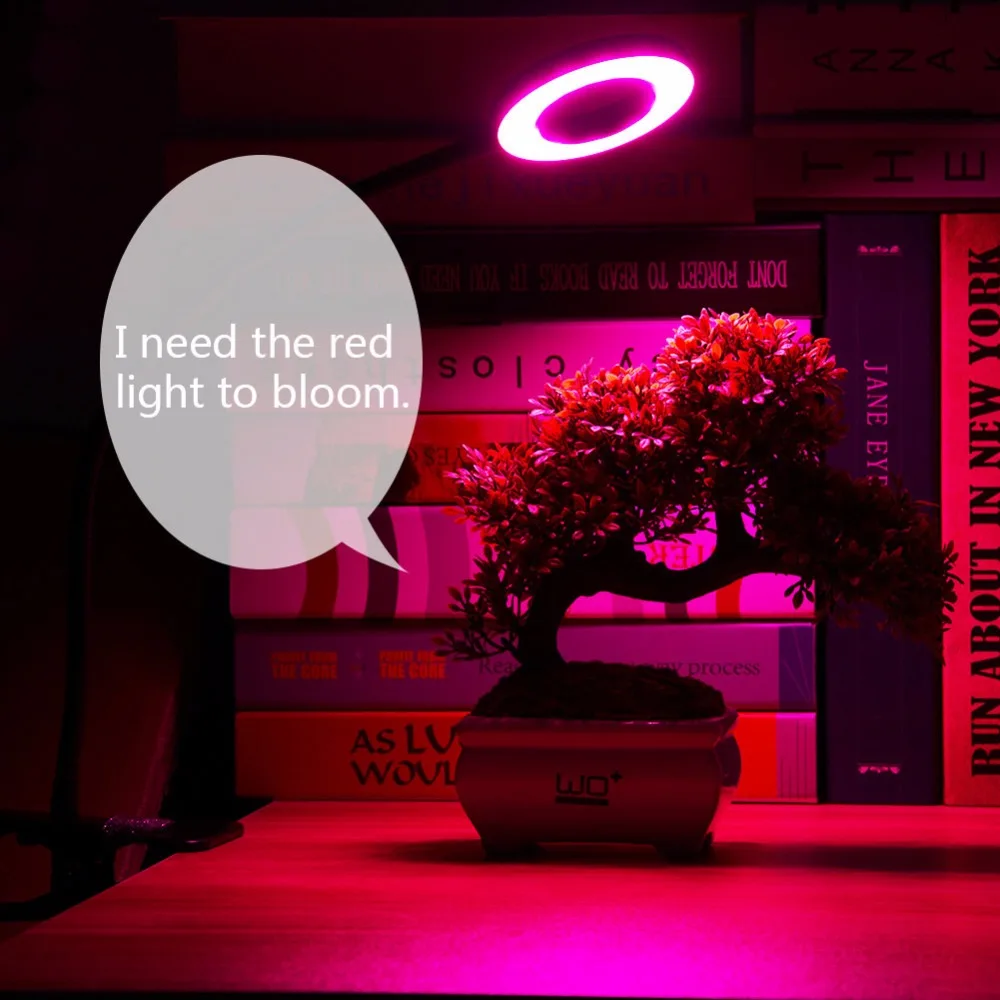 Accelerate Garden Vegetable Flowers Potted Plants Growth 10W LED Grow Lamp 3 Mode Dimmable High Bright Holder Clip Plant Light