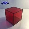 Wholesale custom plexiglass cube red plastic decorative acrylic box