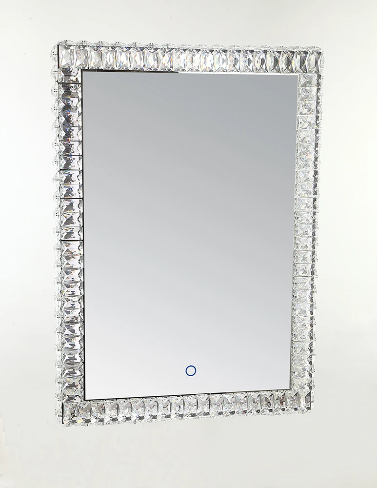 China Manufacturer  New Design LED Crystal Bathroom Decorative Mirrors