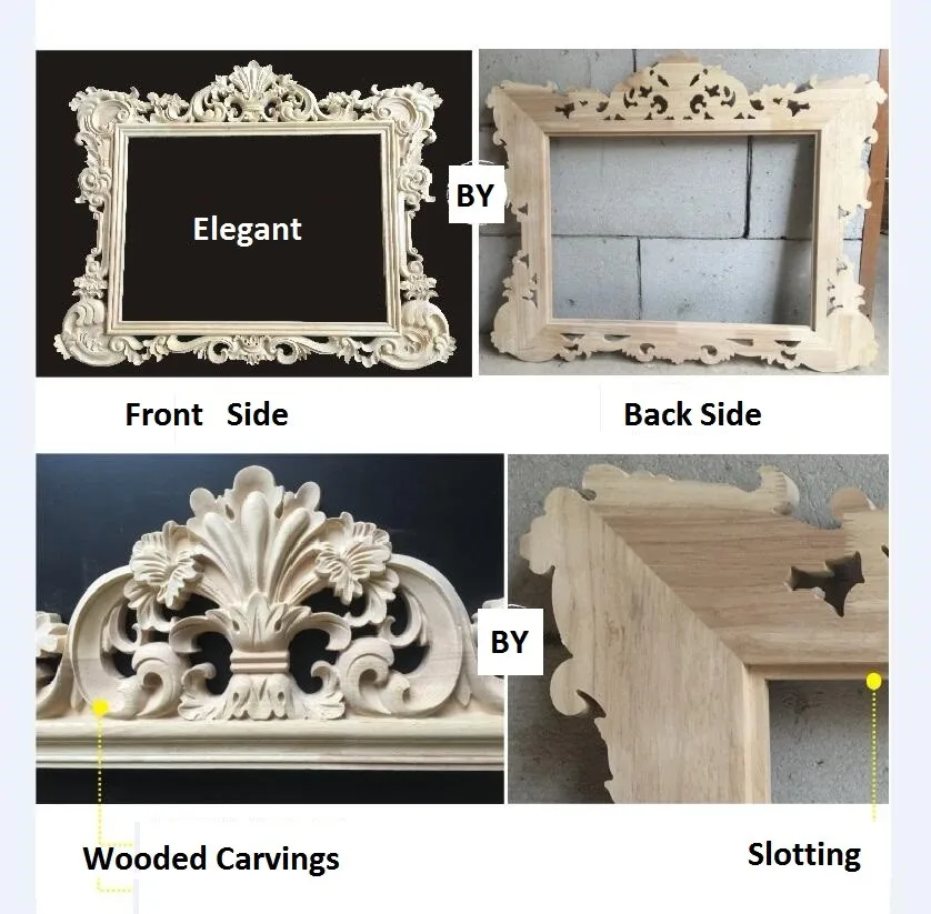 Designer Home Furniture Decorative Wooded Carvings Handmade Mirror