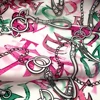 Custom pattern Digital print link chain print shirting fabric for women