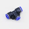 Tee Type Plastic Hose Pipe Fitting, PE Series Hose Connector