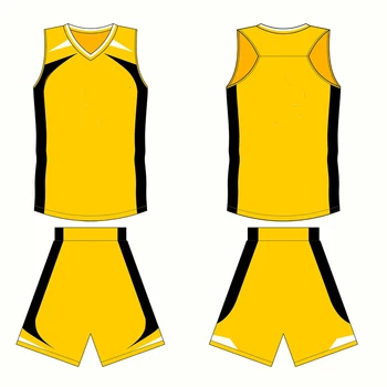 Yellow Custom Basketball Jersey Design - Buy Custom Basketball Jersey ...