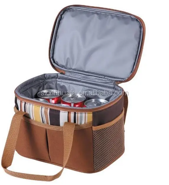 (XHF-COOLER-096)monochrome beverage tote&shoulder cooler bag