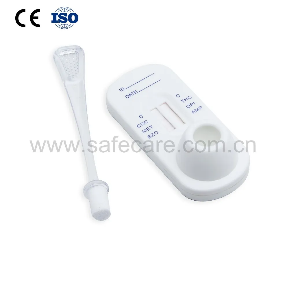 6 In 1 Double Panel Multi Drugs Of Abuse Oral Fluid Test Kit Multi Drug