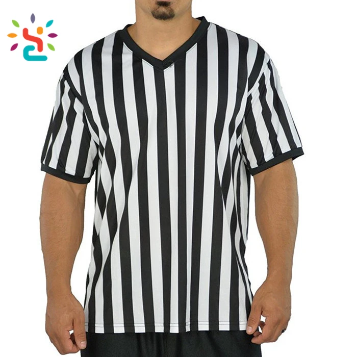 striped umpire shirt