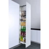 Kitchen cabinet tall unit wire full pull out baksets with soft closing sliders