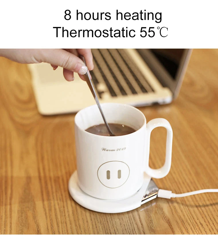 Qi 18w 15w 2 In 1 Fast Wireless Charging Pad Electric Heating Coffee