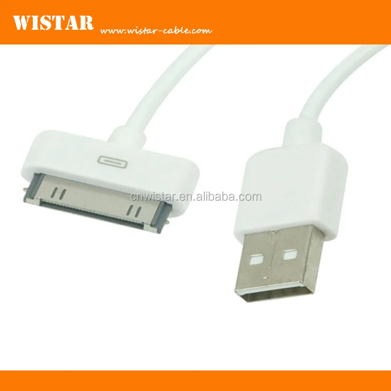 30-pin USB Sync & Charge Dock Connector Data Cable/White (Retail Packaging)