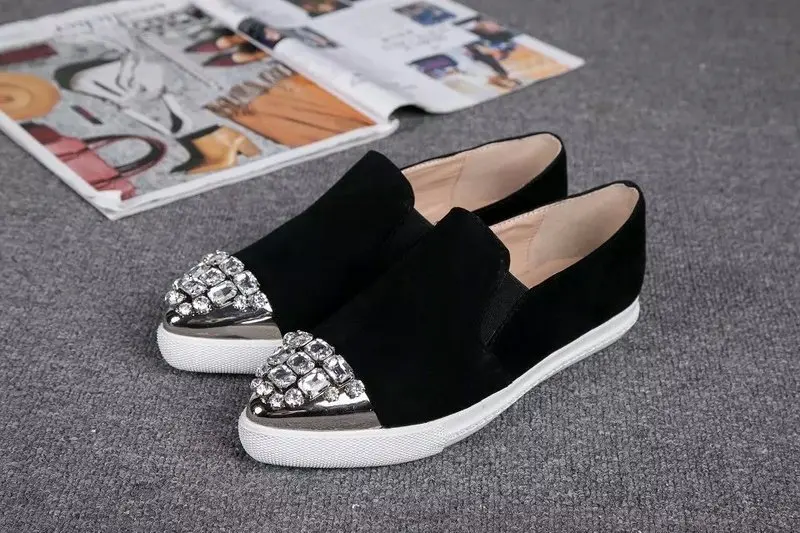 shiny flat shoes