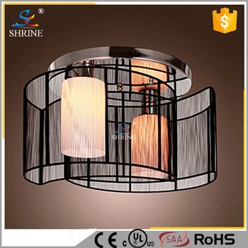 Modern Indoor Lighting Gl Ceiling With Black Fabric Lamp Modern Indoor Lighting Gl Ceiling With Black Fabric Lamp Shade Model Sc8021 2b