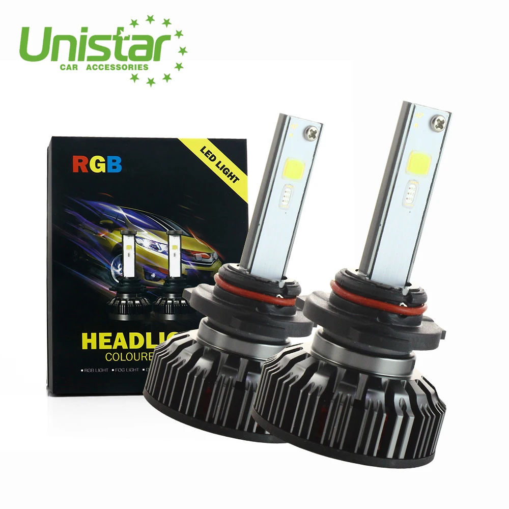 Russia Market Hot Selling RGB color changing LED Headlight and Fog Light for Car with controller
