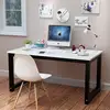 This product is a computer desk of steel and wood structure