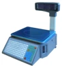 Electronic OIML Price Label Printing Barcode Scale with Pole Display