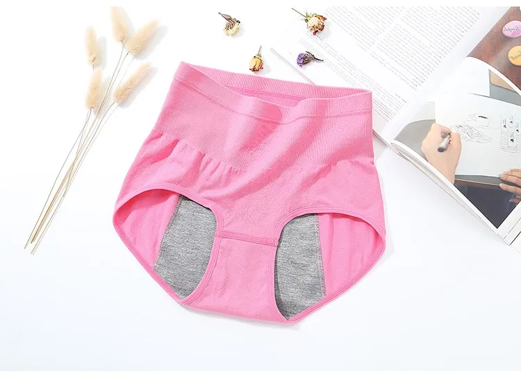 Women's Menstrual Cycle Panties Low Rise Postpartum Briefs Elastic Leakproof Period Underwear