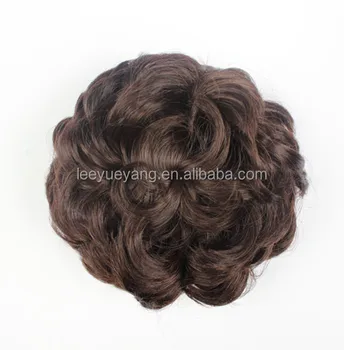 Chignon Type And Synthetic Hair Heat Resistant Fiber Material Hair