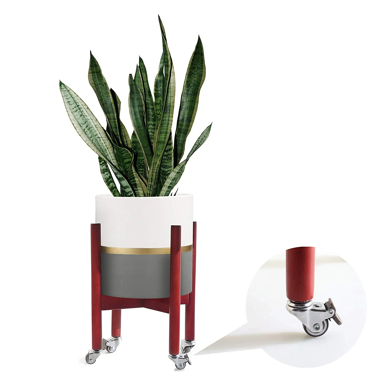 Tall Wood Plant Stand Find Deals On Get Quotations Homenote 10inch Mid Century Plant Stand Premium Modern Wood With Detachable Universal Wheels For