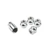 Wheelsky 4+2 Set M12 Steel Open-end Nut locks wheel lug nuts for Car wheel rims