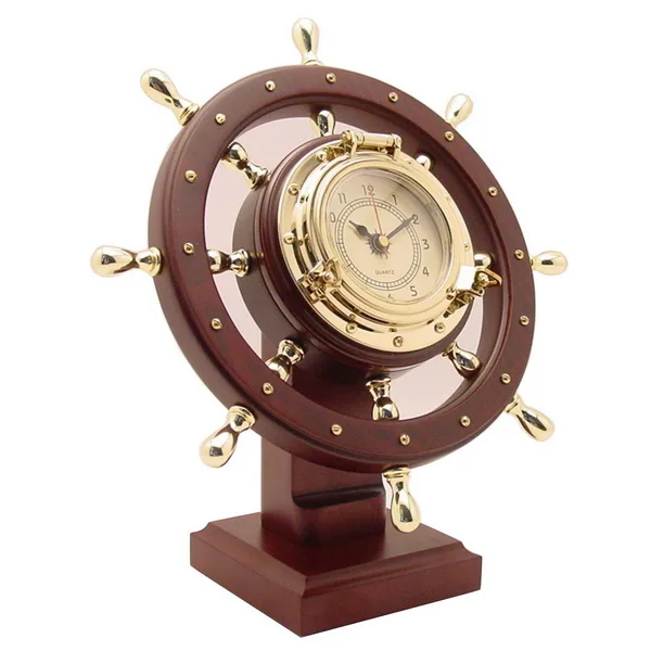 Nautical Ship Wheel Desk Clock Buy Ship Wheel Nautical Gift Item