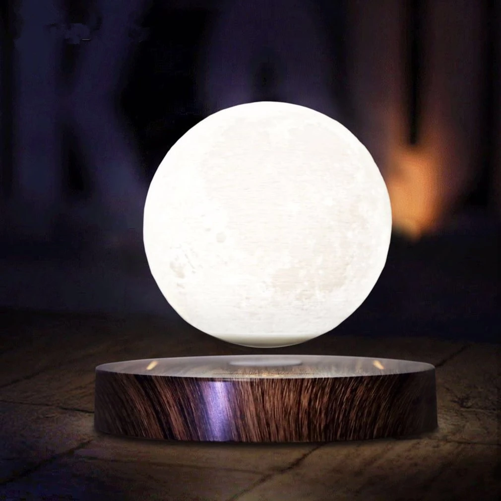 rotating moon lamp