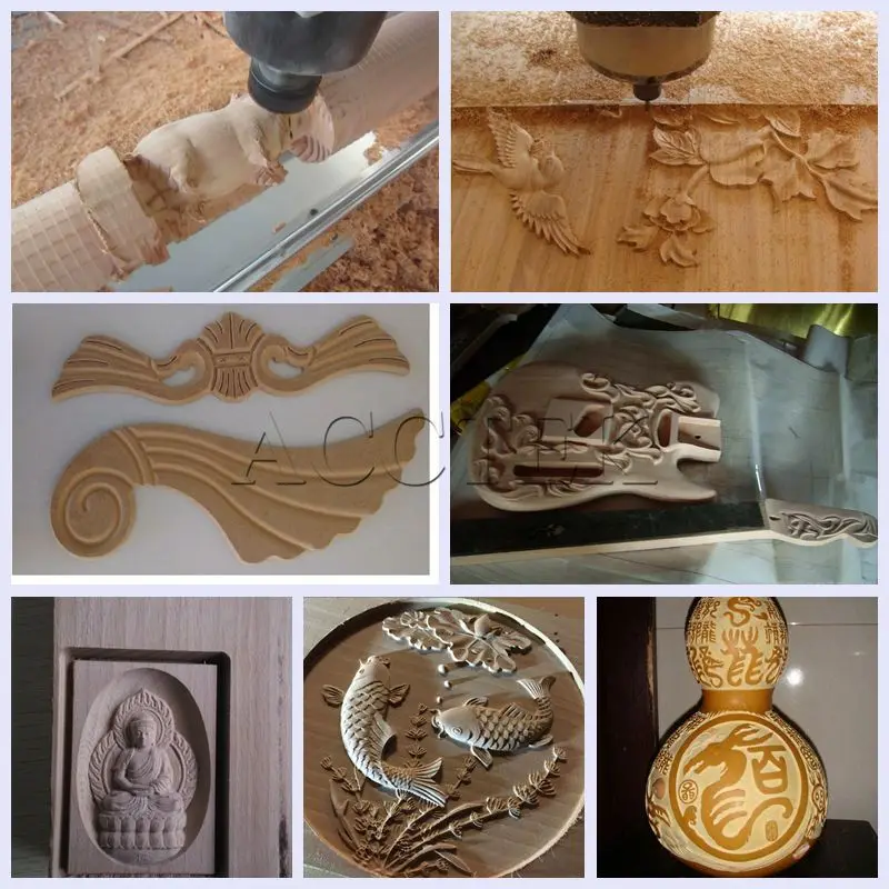 AccTek woodworking cnc router 1325 1530 with rotary axis/New and surprise 4axis wood cnc router auto tool changer