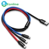 All In One USB Cable 8pin Micro Type C for Samsung Xiaomi Nokia Charging Charger Mobile Phone muti charging Cable