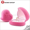 Indian Jewellery Box Velvet Pretty Flocked Heart Shaped Ring Box